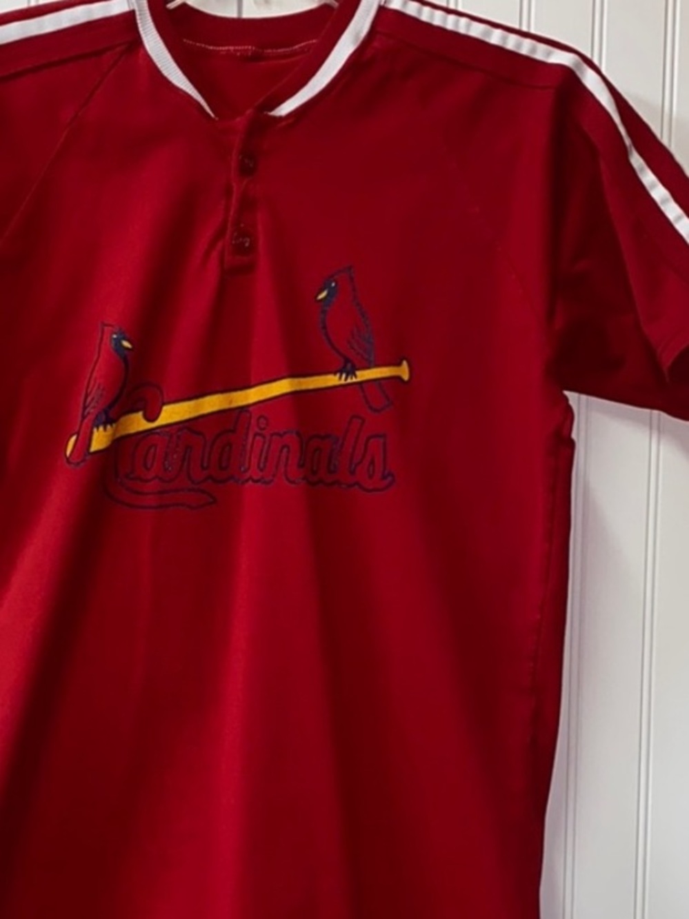 80s St Louis Cardinals MacGregor Sand Knit Jesery L